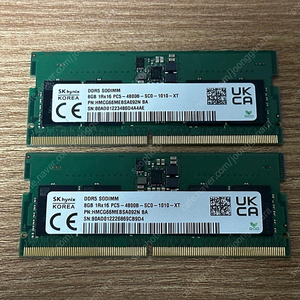 SK하이닉스 노트북램 ddr5 4800 _8g * 2개