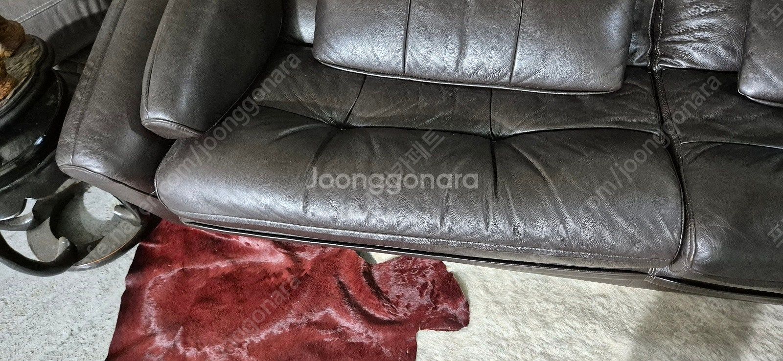 *판매* 체리쉬 이태리 전체 천연가죽 카우치소파(헤드업...--7