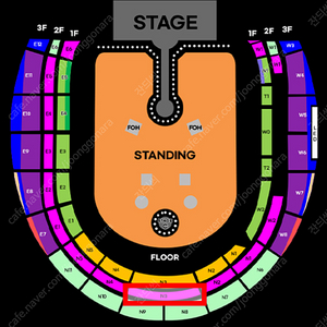 콜드플레이 내한 4월19일(토) S석 N3구역 2연석