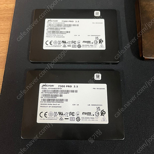 마이크론 7300 PRO U.2 nvme SSD 2.5인치 3.84TB 2개