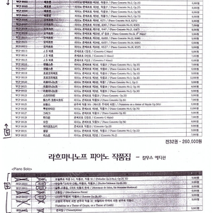 음악춘추사 악보전집 132권 판매합니다.