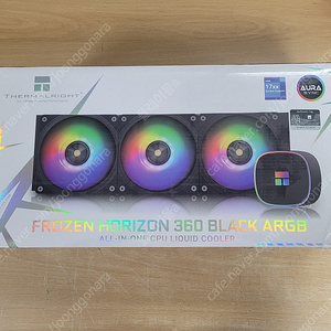 수냉쿨러 THERMALRIGHT Frozen horizon 360 black argb 판매합니다