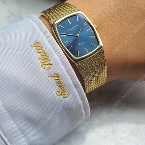 [정품] 파텍필립 골든 엘립스 청판 블루 18K 옐로우 금통 남성용 (Patek Philippe Golden Ellipse Blue 18K YG Men's)