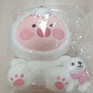 카카오 스노우 빌리지 어피치 북극곰 인형