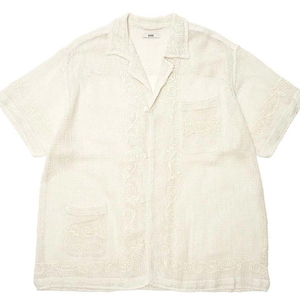 ※ 새상품> 보디 자수 셔츠 (Bode Mesh Filigree Short Sleeve M)