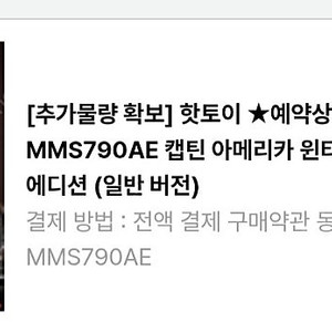 핫토이 윈터솔져 아티산 에디션 MMS790AE (일반 버전) 양도