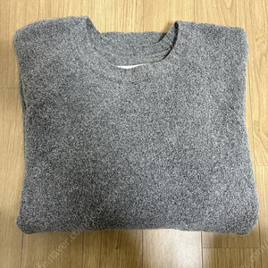 YEARS AGO(이얼즈어고) GREY DISTANCE BABY ALPACA PELICAN CREW NECK KNIT S사이즈 새상품