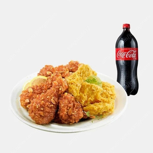 BHC치킨 후라이드반 양념반+콜라 1.25L