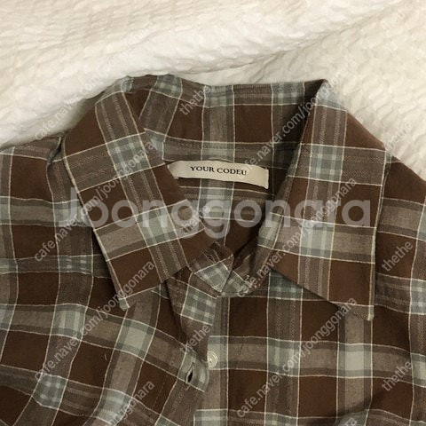 코드유 디어체크셔츠 codeu dear check shirt--4