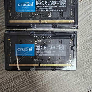 마이크론 Crucial ddr5 5600 노트북램 sodimm 24gx2 48gb 팝니다.