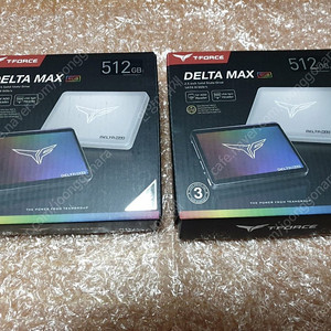 팀그룹 T-Force Delta MAX RGB/SSD (512GB)/화이트 에디션(미개봉)~팝니다