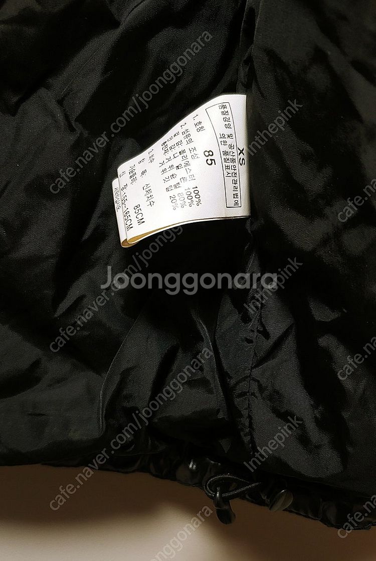 [S] 노스페이스 후드 유광 패딩조끼 블랙360--5