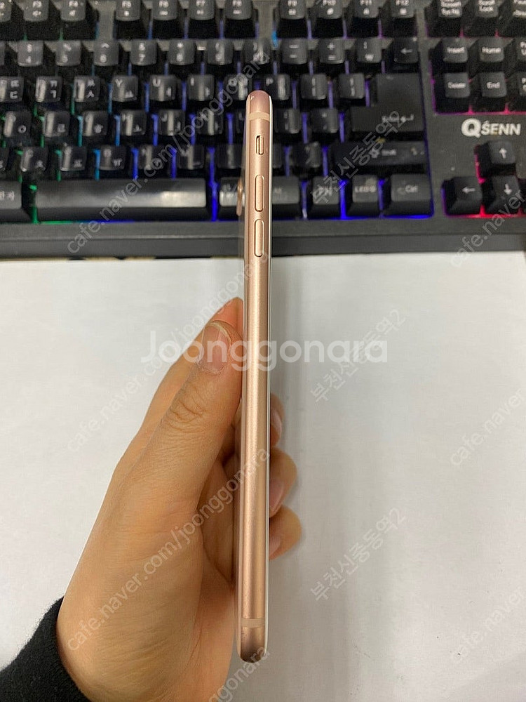 196909 아이폰8플러스 아이폰8+ 로즈골드 외관깔끔 64GB 무잔상 배터리성능90% 자녀폰 17만 부천--5