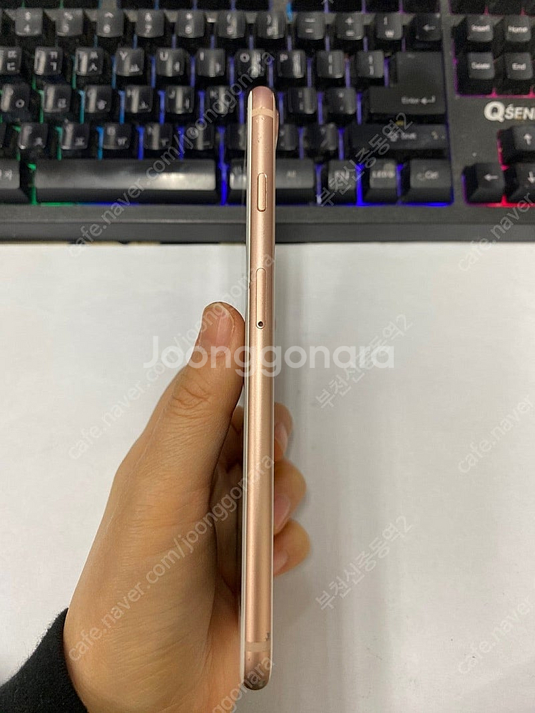 196909 아이폰8플러스 아이폰8+ 로즈골드 외관깔끔 64GB 무잔상 배터리성능90% 자녀폰 17만 부천--6