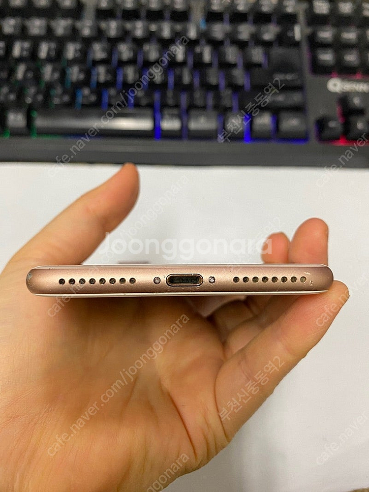 196909 아이폰8플러스 아이폰8+ 로즈골드 외관깔끔 64GB 무잔상 배터리성능90% 자녀폰 17만 부천--7