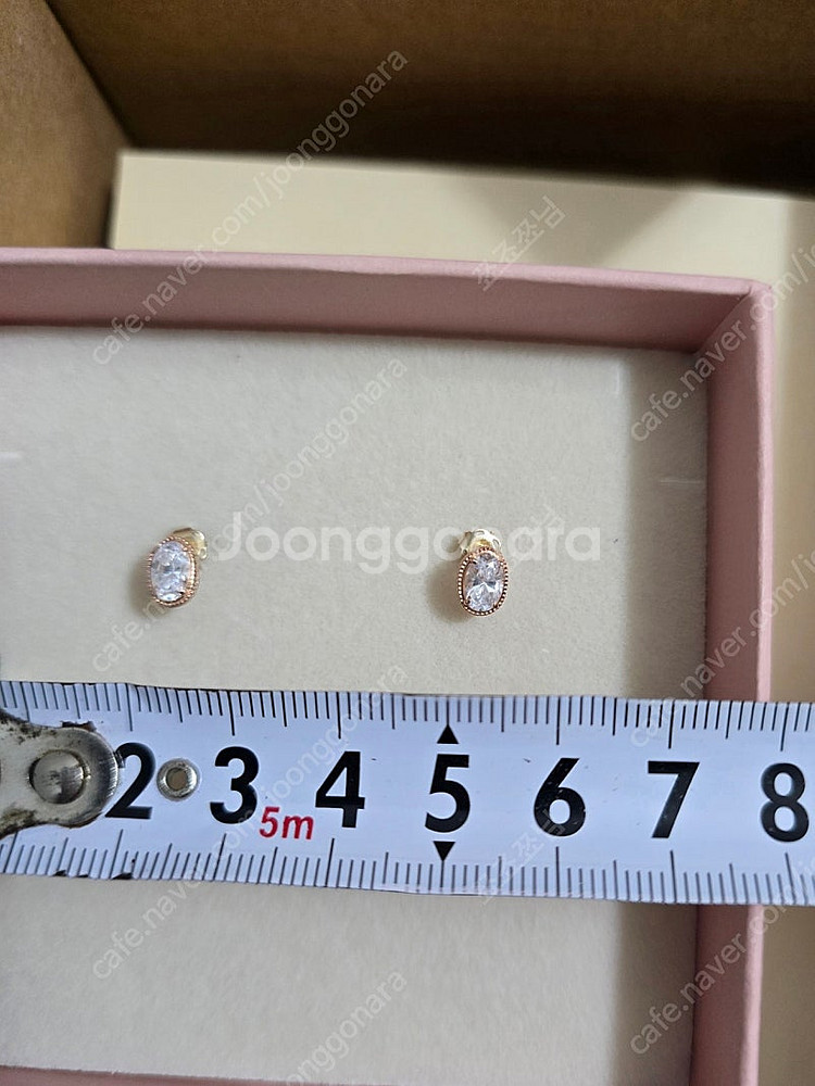 일리앤 14k 로즈골드 귀걸이 한쌍 새상품--3