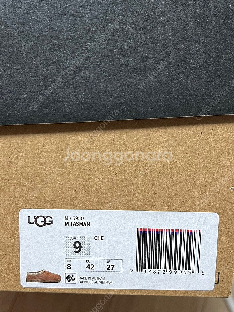 UGG 어그 타스만 남자 270mm 새상품--1