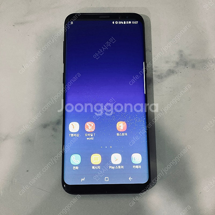 갤럭시 S8플러스 블랙 128용량 무잔상매우깨끗 8만5...--0