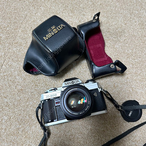 미놀타 X-300 카메라, 렌즈(MD 50mm 1:1.4), 가죽케이스, A급