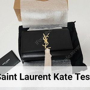 (미사용 새상품) YSL 생로랑 케이트 테슬백 블랙-금장 스몰백