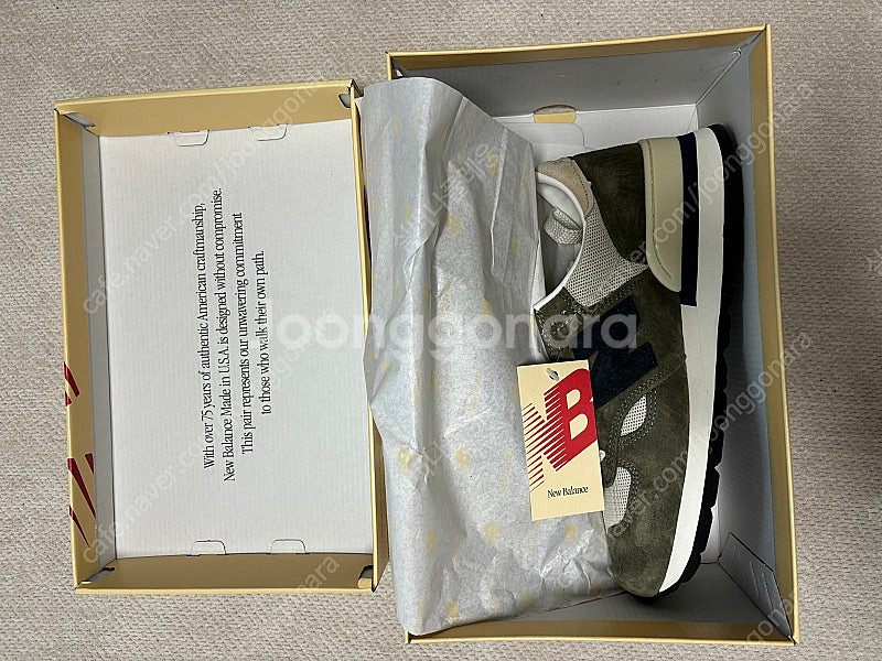 발란스 990v1 메이드인USA 올리브 M990WG1 ...--0