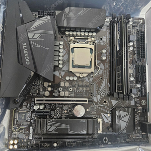 기가바이트 Z490M 게이밍X + i5 10500 ES + DDR4 8기가