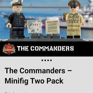 레고 브릭매니아 brickmania The Commanders Minifig Two Pack 팝니다.