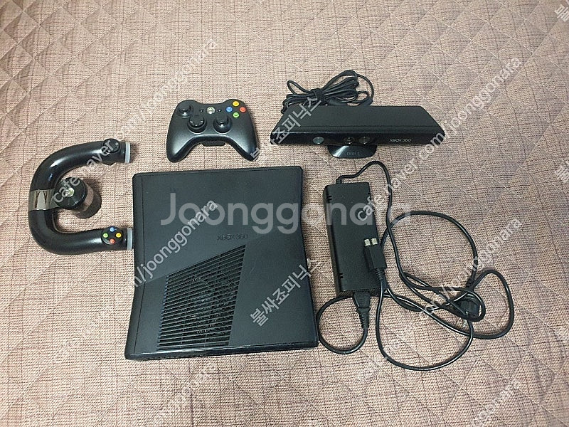 xbox 360s 1tb, 키넥트, 무선 휠--0