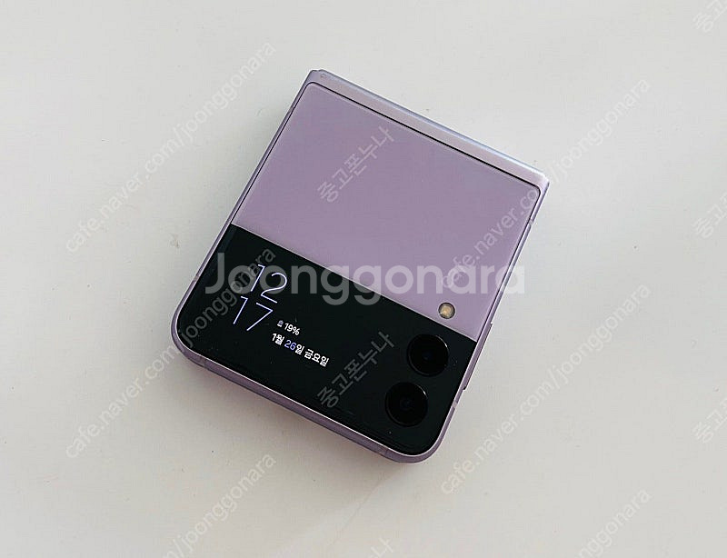 갤럭시 제트플립3 라벤더 S급 외관액정깨끗 중고폰공기계...--0