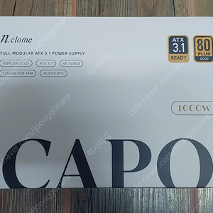 엔클롬 CAPO 1000W 80PLUS GOLD 풀모듈러 화이트 파워 새제품 팝니다