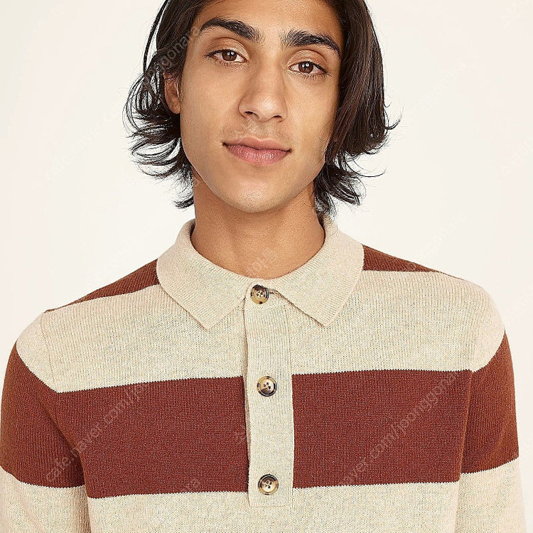 J.CREW(제이크루) Rugged merino rugby sweater in stripe 이미지