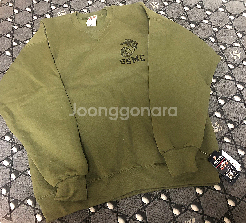 오리지널 USMC 데드스탁 맨투맨 스웻셔츠 크루넥 티셔...--1