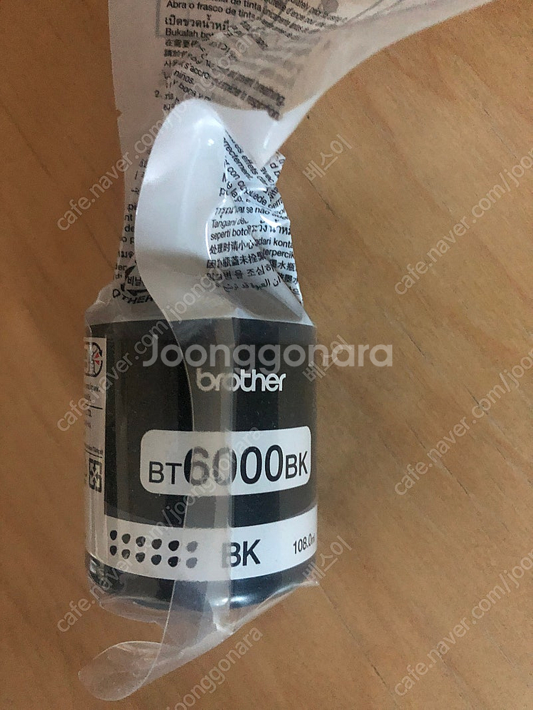 브라더 프린터 잉크 검정 BT6000BK--0