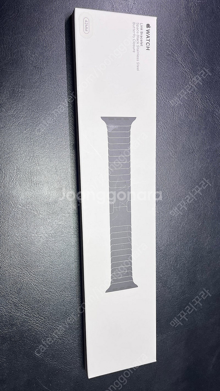 애플 정품 링크 브레이슬릿 블랙 링블 42mm (44m...--0