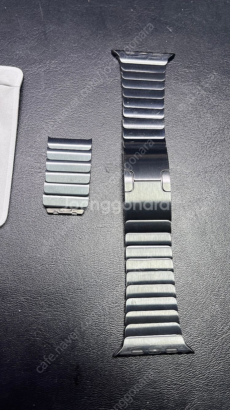 애플 정품 링크 브레이슬릿 블랙 링블 42mm (44m...--2