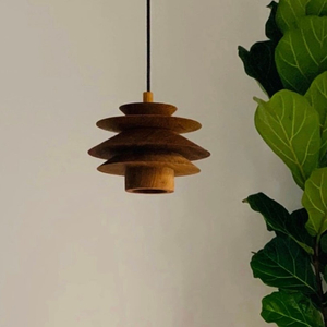 알론맨션 Bow Wooden Pendent 조명