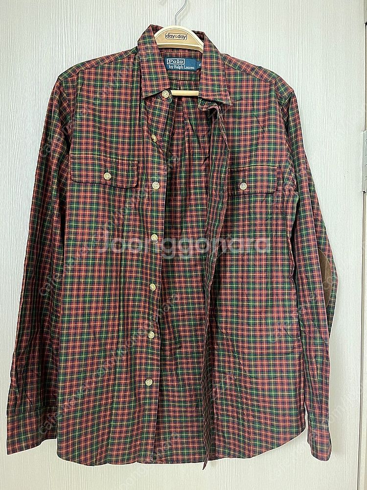 폴로 체크 셔츠(팔꿈치 패치)--0