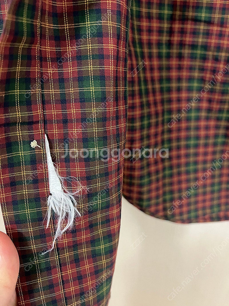 폴로 체크 셔츠(팔꿈치 패치)--3