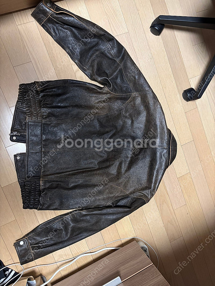 도프제이슨 프리미엄 램스킨 베지터블 컷오프 커브드 보머...--2