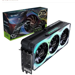 [PALIT] 지포스 RTX 5080 GAMEROCK OC D7 16GB 이엠텍