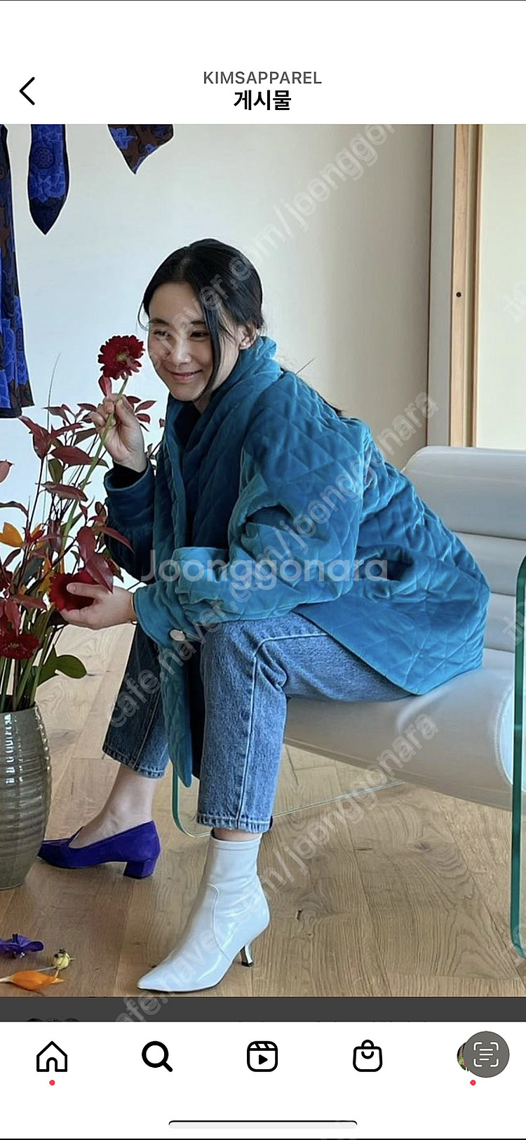 킴스어패럴 터키블루벨벳(새제품)--0
