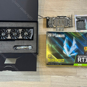 수냉키트 ZOTAC GAMING 지포스 RTX 3090 Trinity D6X 24GB