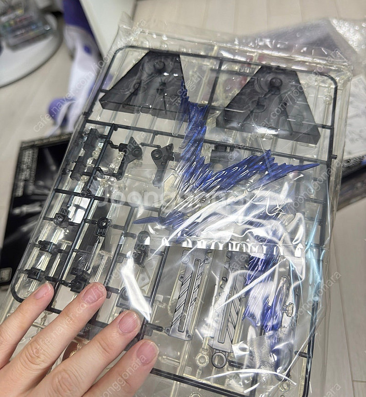 미조립) Rg스리덤(델피데칼포함)+ 천공의 날개(야간하자) + hg 마리덤--3