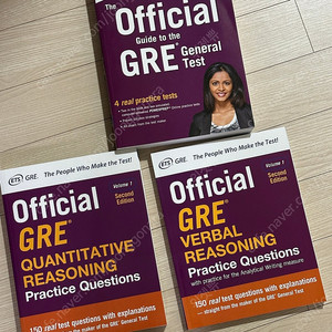 Official GRE 3종(verbal, quant, general test)