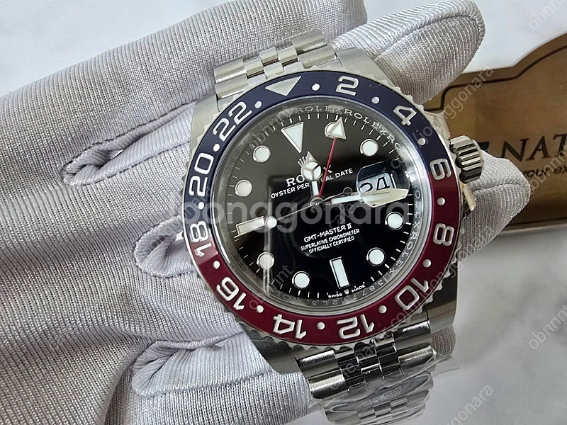클린 롤렉스 지엠티마스터 gmt2 펩시걸 배트걸 새상품 풀구성품--1