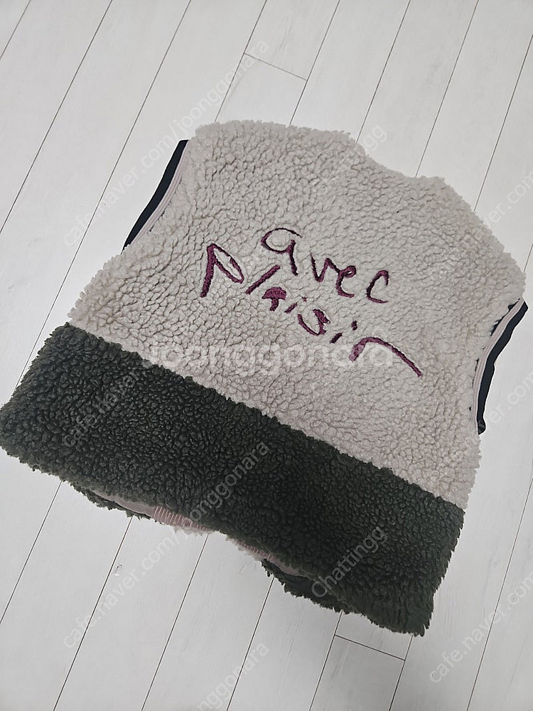 리미떼두두 뽀글이 점퍼 후리스+목도리 M--6