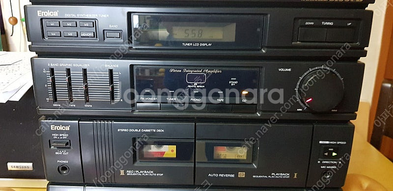 태광 에로이카 더블카세트+CD플레이어 데크(강원속초 직...--2