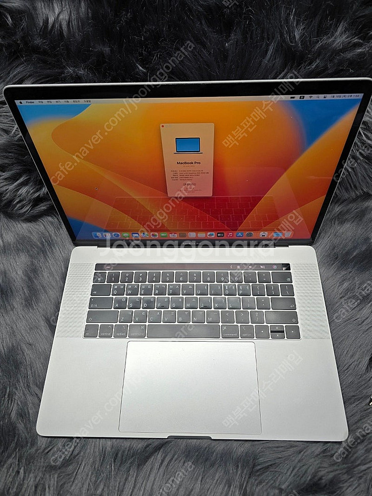 맥북프로 2019년식15인치cpu i7 ram16GB ...--7