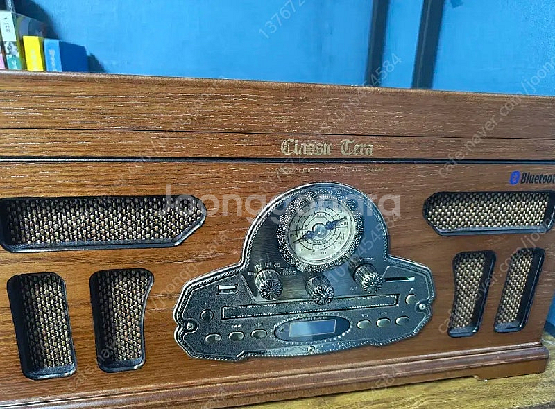 LP플레이어,CD플레이어,카세트 플레이어,usb,라디오,블루투스 스피커 다기능 턴테이블 TERA 5500B--0