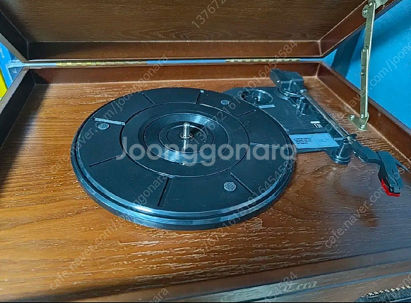 LP플레이어,CD플레이어,카세트 플레이어,usb,라디오,블루투스 스피커 다기능 턴테이블 TERA 5500B--1